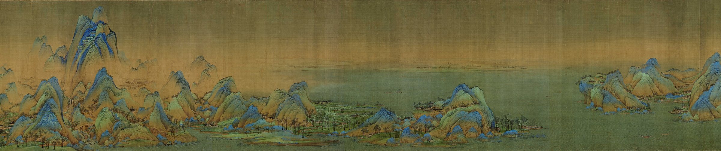 千里江山图(局部,公有领域)